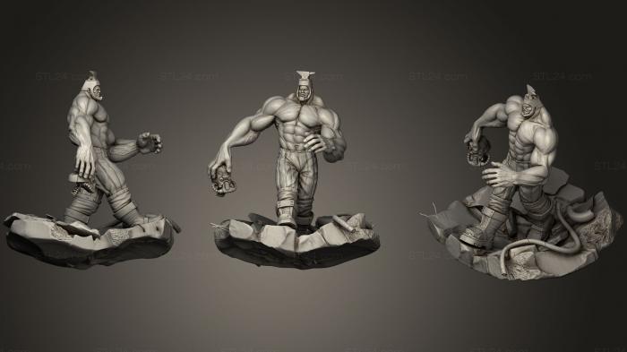 Figurines heroes, monsters and demons (Anvilhead, STKM_0616) 3D models for cnc